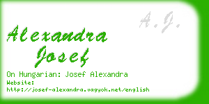 alexandra josef business card